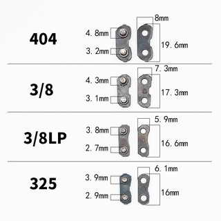 Set 10 Cặp Dây Xích Chuyên Dụng Cho Máy Cưa 0.404 "0.325" 3 / 8 "3 / 8"