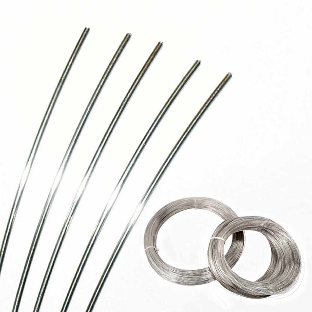 Thép không gỉ 304 lò xo dây đơn đàn hồi DIY Craft, đường kính 0.4–2.0mm