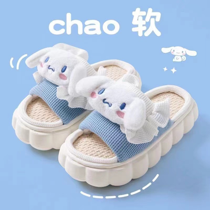 sanrio culomi dep di trong nha de day bang vai lanh hoa tiet hoat hinh de thuong danh cho nu