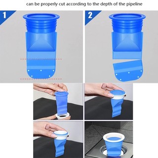Bộ Phụ Kiện Ngăn Mùi Hôi Chặn Côn Trùng Chất Liệu Silicone Dùng Cho Lỗ Thoát Sàn Nhà Vệ Sinh Ống Thoát Nước 88365