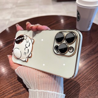 ốp lưng iPhone 14 iPhone 14 Pro iPhone 14 Pro Max iPhone 14 Plus Ốp Điện Thoại TPU Mềm Viền Mạ 3D Có Giá Đỡ Hình Mèo Cho iPhone 14 iPhone 14 Pro iPhone 14 Pro Max iPhone 14 Plus
