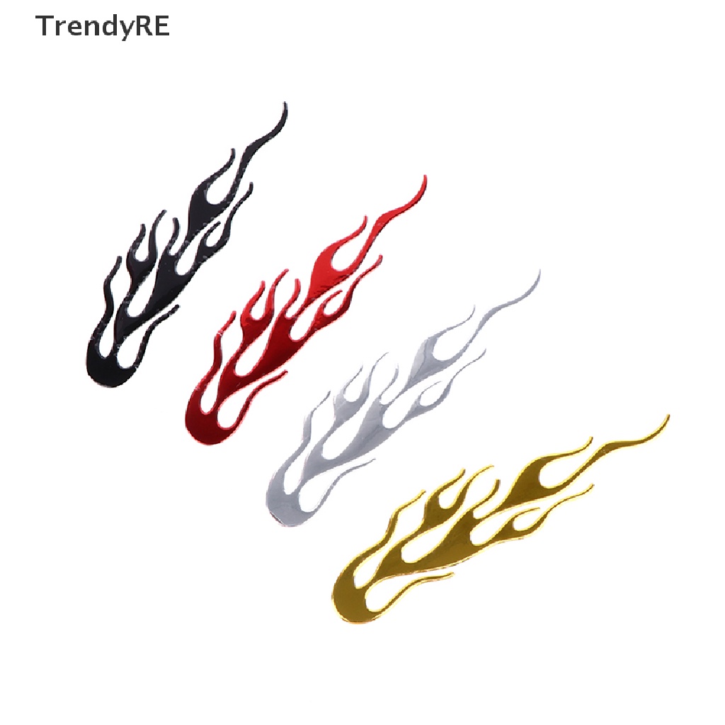 Decal DáN PhảN Quang HìNh NgọN Lửa 3d 20 * 4CM Cho Xe Hơi / Xe MáY ...