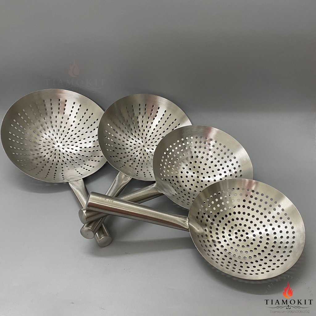 [Ảnh thật] Chao lì ( vợt rau, vợt thức ăn ) cán inox kích thước từ 24cm ...