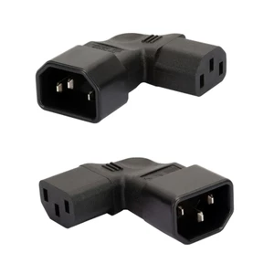 BTM C14 sang IEC320 C13 C5 C7 Bộ chuyển đổi nguồn AC 3 thiết bị đầu cuối Ổ cắm Bộ chuyển đổi đầu nối nguồn không dây Nam sang Nữ