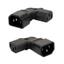 BTM C14 sang IEC320 C13 C5 C7 Bộ chuyển đổi nguồn AC 3 thiết bị đầu cuối Ổ cắm Bộ chuyển đổi đầu nối nguồn không dây Nam sang Nữ