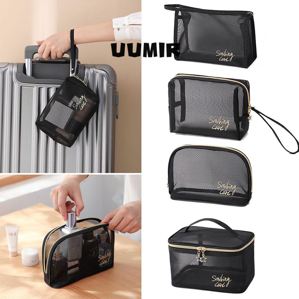 UUMIR Set 1/5 túi lưới trong suốt đựng mỹ phẩm tiện lợi du lịch