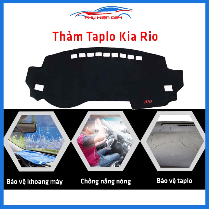 Thảm nhung phủ taplo ô tô Kia Rio | Shopee Việt Nam