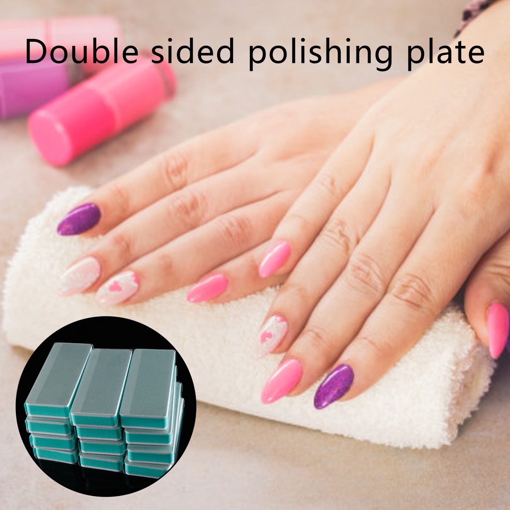 GLAMN Nail File Polishing For Nails Double Side Buffer Blcok Buff Shine ...