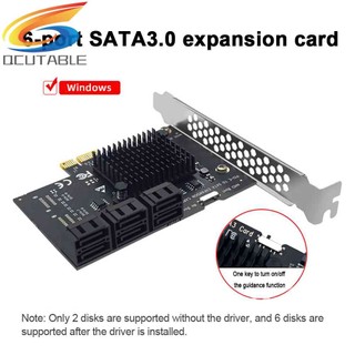 Card Mở Rộng Pcie 1X Sang SATA3.0 6 Cổng PCI-E X1 / X4 / X8 / X16 6Gbps Cho Máy Tính