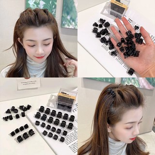 Set 10 kẹp tóc mini màu đen bóng và nhám trang trí cho tóc cực xinh và năng động K20