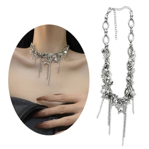 GODD Pentagram Dây Xích Chokers Ngôi Sao Dây Chuyền Trang Sức Y2k Phụ Kiện Ngôi Sao Choker Hợp Kim Chất Liệu Dự Tiệc Trang Sức Cho Nữ G