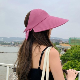 NCE Tấm Che Nắng Rỗng Mũ Che Mặt Mái Nhà Lớn Nữ Mũ Ngư Dân