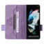 Bao Da Samsung Galaxy Z Fold 4 Fold3 Fold2 Điện Thoại Nắp Gập Từ Tính Tích Hợp Ví Và Ngăn Đựng Thẻ Cho