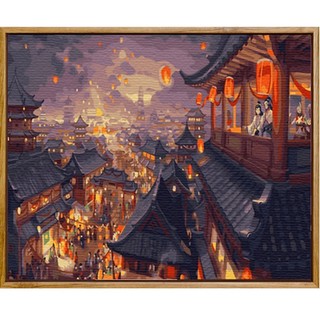 Tranh Sơn Dầu Acrylic Hình Nhân Vật Hoạt Hình Anime