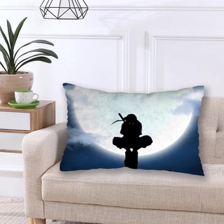 Hoạt Hình Gia Đình Sasuke Itachi Logo Hình Chữ Nhật Gối Anime Nhật Bản Naruto In Một Mặt Polyeste Sofa Đệm Trang Trí Nhà Cửa (Không Có Lõi)