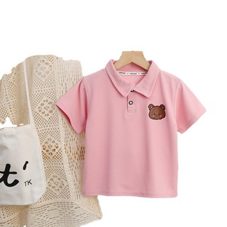 Áo Sơ Mi Polo Trẻ Em Thoáng Khí Áo Thun Tay Ngắn Cho Bé Trai Cao 73-140cm Trẻ Em
