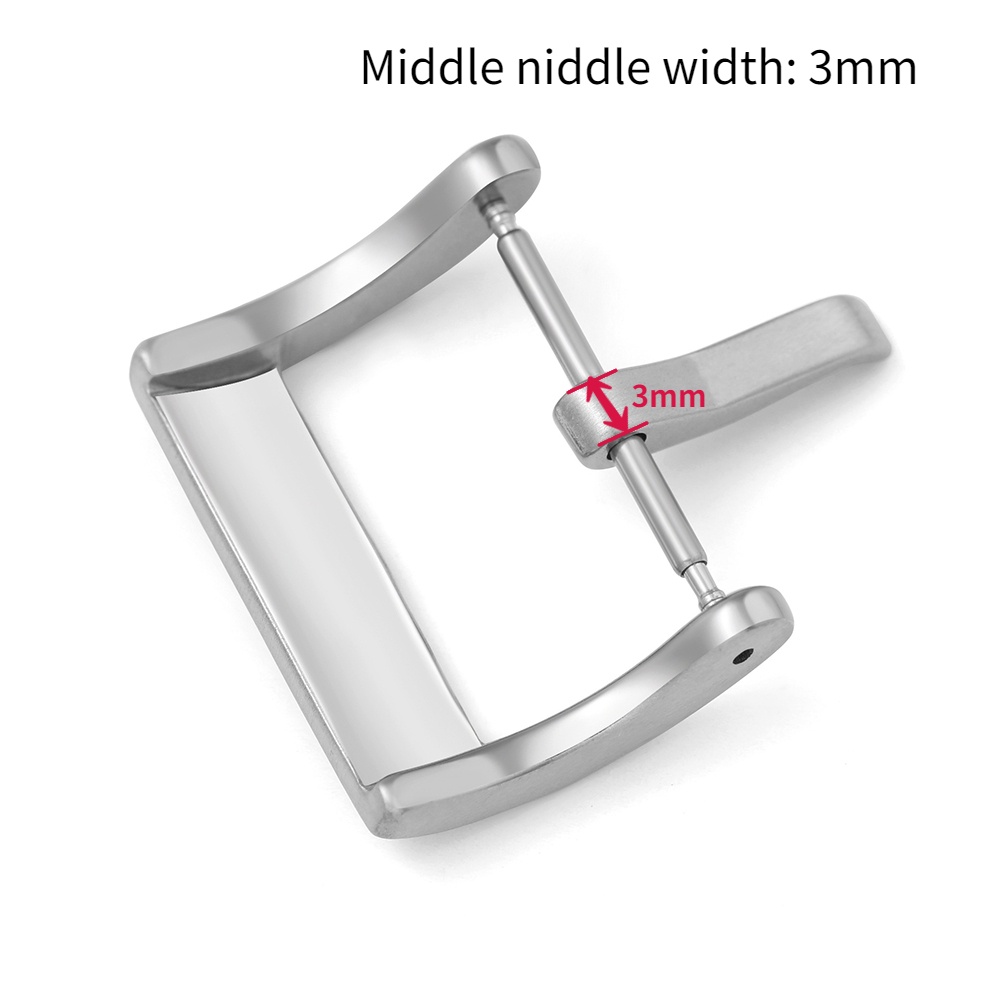 Khóa Cài Dây Đồng Hồ Bằng Thép Không Gỉ 304L 16mm 18mm 20mm 22mm 24mm