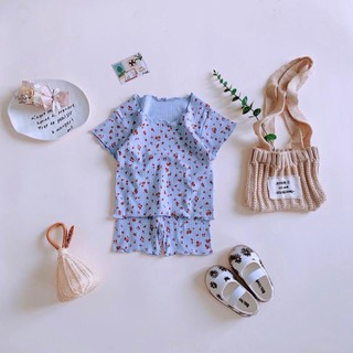 S31-Đồ bộ cộc tay Hoa bé gái siêu đáng yêu - Size 9-28Kg
