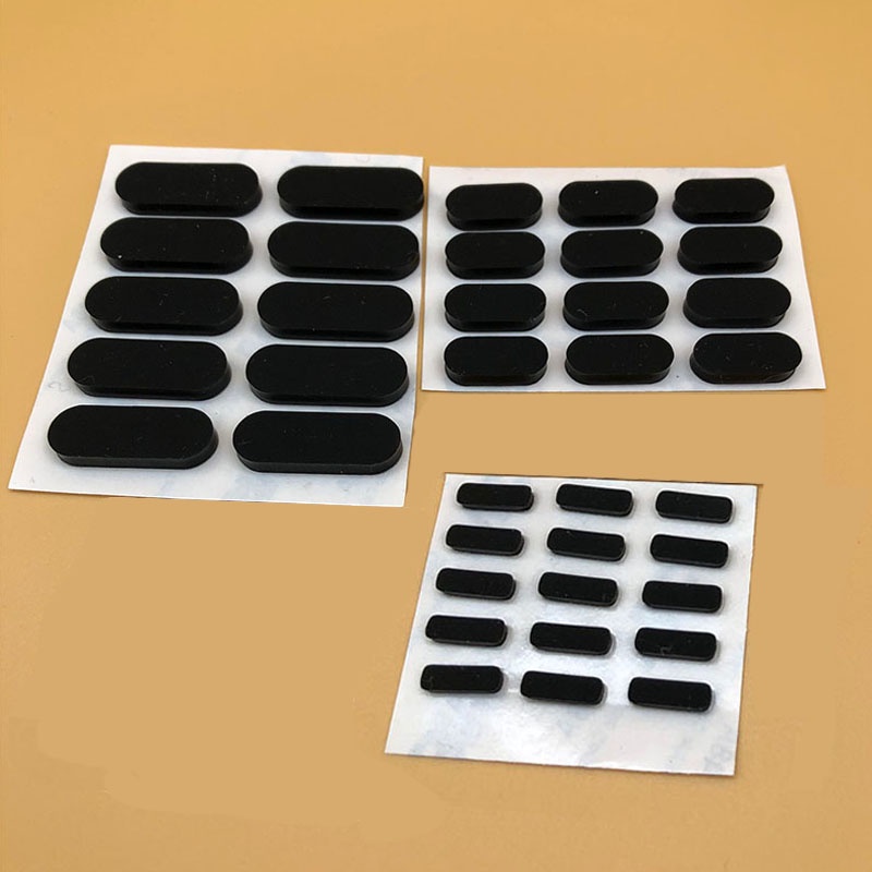 10 Cái Chiều Dài 10-33mm Chống Trơn Trượt Tự Dính Silica Gel Hình Bầu Dục Thảm Tủ Thiết Bị Chân Miếng Lót Sàn Bảo Vệ Đồ Nội Thất Bàn Và Ghế Chống Trơn Trượt Giảm Sốc Chiều Rộng 3-4mm