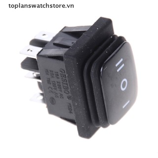 Toplanswatchstore Tự khóa 12V Đen chống nước 6Pin DPDT