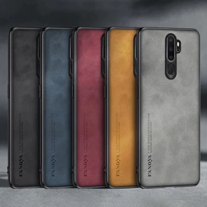 Dành Cho OPPO A9 2020 / A5 2020 Cao Cấp Kinh Doanh Retro Da Cao Su Mềm TPU Ốp Lưng