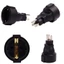 Bộ chuyển đổi nguồn BTM Nam sang Nữ 110-250V Điện áp rộng 3pin US Cắm vào EU 3pin Đen