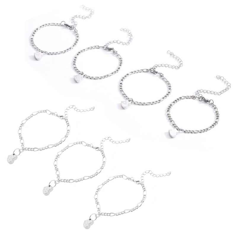 Coo 3 4 Người Bạn Thân Nhất Vòng Tay Bộ Cỏ Ba Lá Họa Tiết Dây Đeo Tay Phù Hợp Nam Châm Trái Tim Mặt Dây Chuyền Vòng Tay Trang Sức Trang Trí