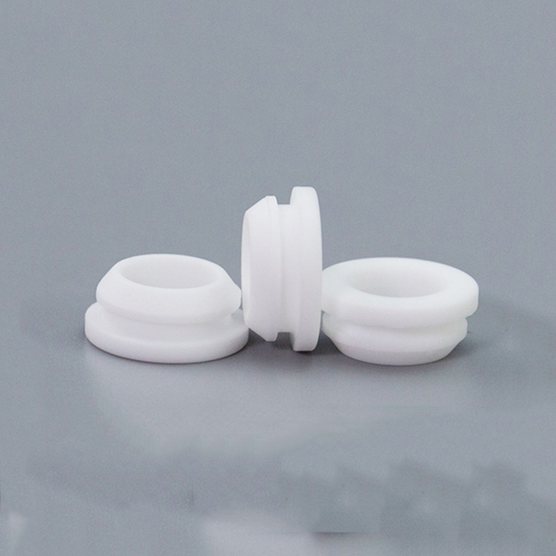 Trắng 17mm-50.6mm Cao Su Silicon Snap-on Grommet Lỗ Cắm Mũ Cuối Dây Bung Cáp Bảo Vệ Bush