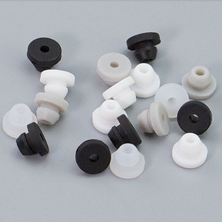 10.5mm-30mm Xám / Mờ Silicon Cao Su Snap-on Grommet Lỗ Cắm Mũ Cuối Dây Bung Cáp Bảo Vệ Bush