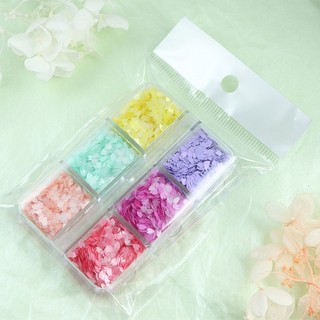 Hộp Kim Tuyến Hình Hoa Anh Đào Bằng Nhựa Resin Trang Trí Móng Tay DIY