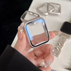 Kính Ốp Bảo Vệ Màn Hình Đồng Hồ Thông Minh Apple Watch Series 8 7 6 SE 5 4 3 45mm 41mm 44mm 40mm 42mm 38mm