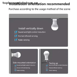 Bóng Đèn LED E27 PIR 5W 9W 15W Cảm Biến Chuyển Động Tiện Dụng