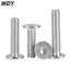 m2-m3-m4 inox 304 mỏng đầu phẳng bên trong Hex vít / bulong đầu bằng/Bu Lông Đầu Lục Giác Dẹp Siêu Mỏng Bằng Ốc vít đầu lục giác dẹp mỏng phẳng