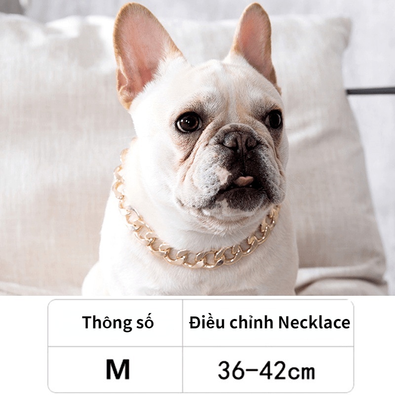 ⭐Hot!⭐Vòng Cổ Nhựa Mạ Vàng Dày Có Thể Điều Chỉnh Dùng Huấn Luyện Chó Bull Cỡ Vừa Và Lớn