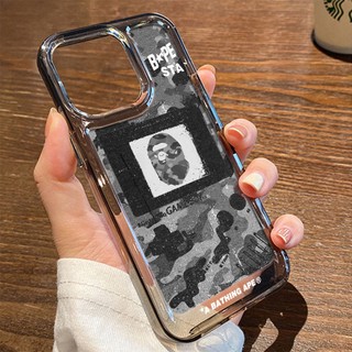 BAPE Ốp Điện Thoại Trong Suốt Chống Sốc Cho iphone 14 11 13 12 X XS Pro Max xr Mini xr Samsung Galaxy S23 S22 ultra plus