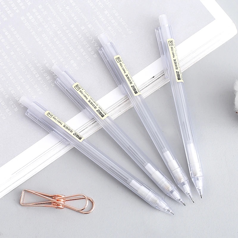 Bút Chì Bấm Tự Động Trong Suốt Ngòi 0.5 / 0.7mm