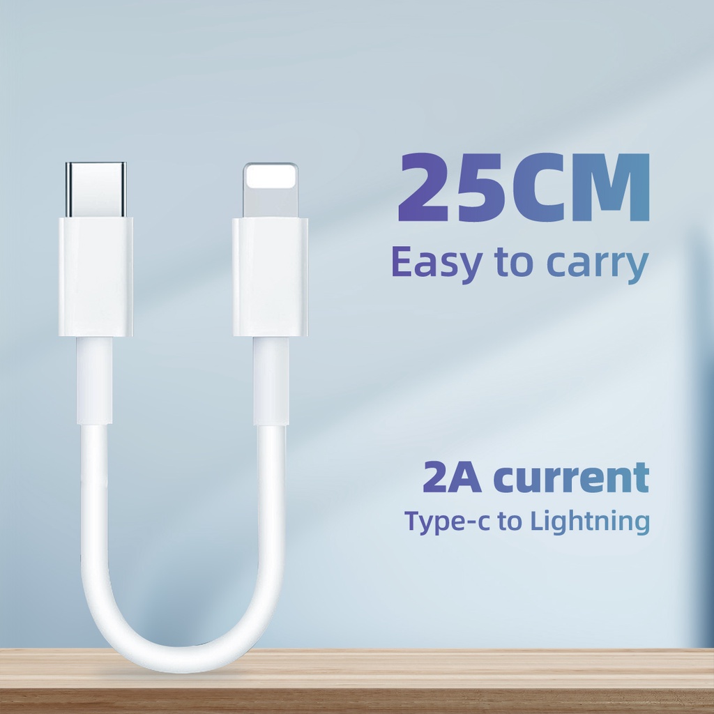Ảnh Dây Cáp Sạc FONKEN Dữ Liệu Loại C Dài 25cm Dành Cho iPh OPPO Xiaomi 1