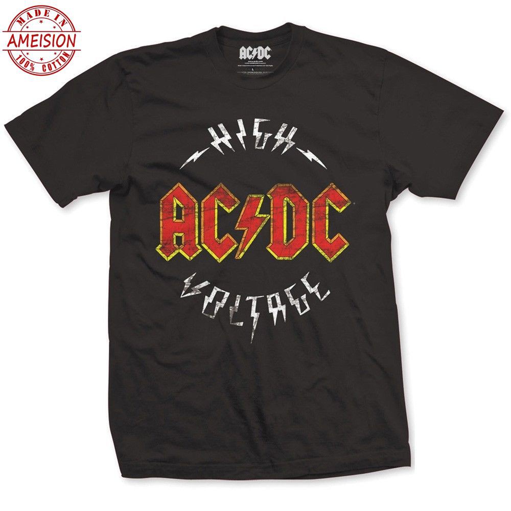 Bán chạy Ac / dc Áo thun nam cao áp màu đen Acdc Áo thun cỡ lớn 553917 ...