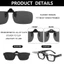 KANGN Polarized UV400 Flip Up Kính lái xe không vành