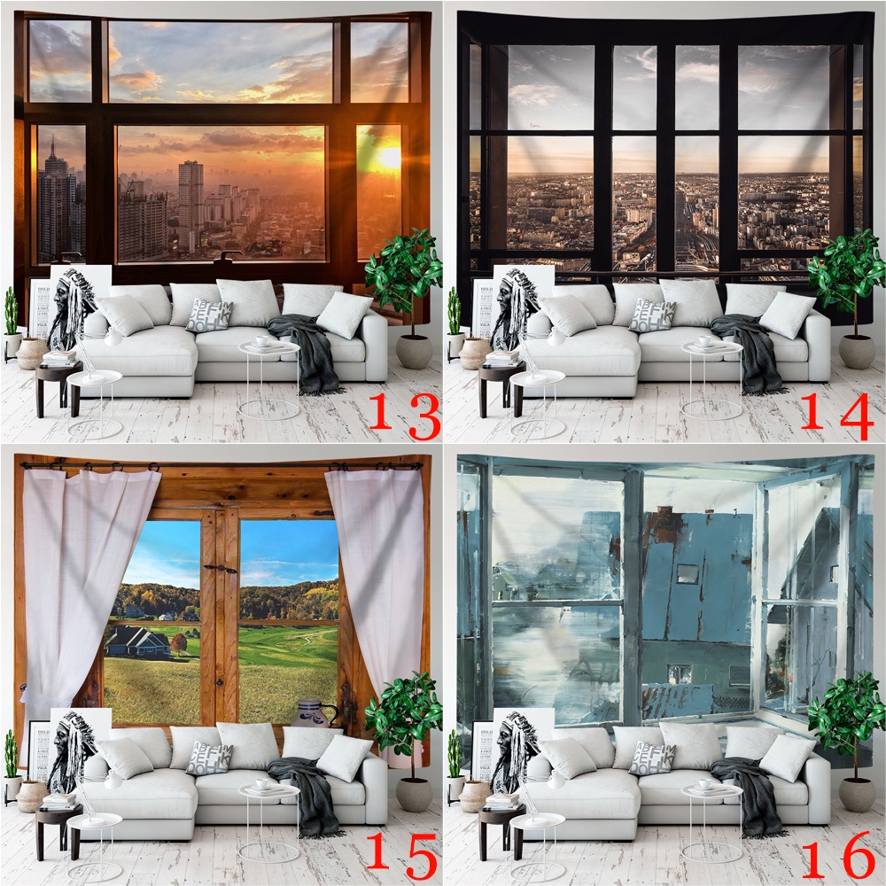 Thảm Treo Tường Kèm Kẹp Chất Liệu Polyester Trang Trí Phòng Ngủ