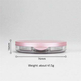 Hộp phấn phủ dạng bột 3g có gương, lưới co giãn, di động, bền chắc, màu hồng [feelnature]
