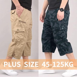 Quần Short Dáng Rộng Lưng Thun Phối Nhiều Túi Cỡ Lớn Thời Trang Mùa Hè Cho Nam