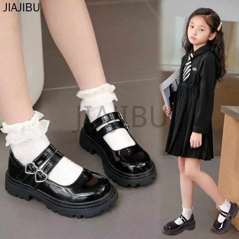 Giày Mary Jane Thường Ngày Của Các Cô Gái 3-12 Tuổi Giày Công Chúa Dễ Thương Giày đồng Phục Học Sinh Tiểu Học Giày Khiêu Vũ Giày Da Mũi Tròn Chống Trượt Cho Bé Gái Giày Trẻ Em đế Mềm Giày Trẻ Em Chống Va Chạm Doll Flat Shoes Platform Girl's Leather Shoes