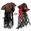 POP Halloween Cướp Biển Đội Trưởng Mũ Dự Tiệc Trang Phục Mũ Bím Tóc Giả Mũ Cosplay Đạo Cụ