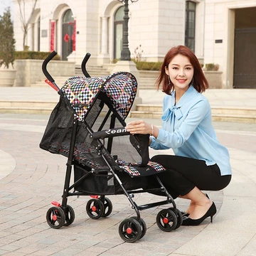 Xe đẩy em bé có thể ngồi phẳng nằm siêu nhẹ gấp gọn 1-3 tuổi xe đẩy em bé Mùa Hè/xe đẩy em bé