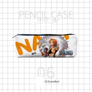 GC9 One Piece Luffy Anime Hoạt Hình Hộp Đựng Canvas Sinh Viên Bút Chì Lưu Trữ Văn Phòng Phẩm Hộp Dung Tích Lớn Cá Tính