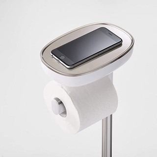Kệ treo giấy vệ sinh kèm cọ toilet Joseph Joseph Toilet Butler Plus Steel 70519  GermanySnT HCM 350021