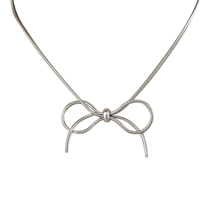 Coo Elegant Bowknot Pendant Choker Wedding Birthday Anniversary Jewelry Gift Women