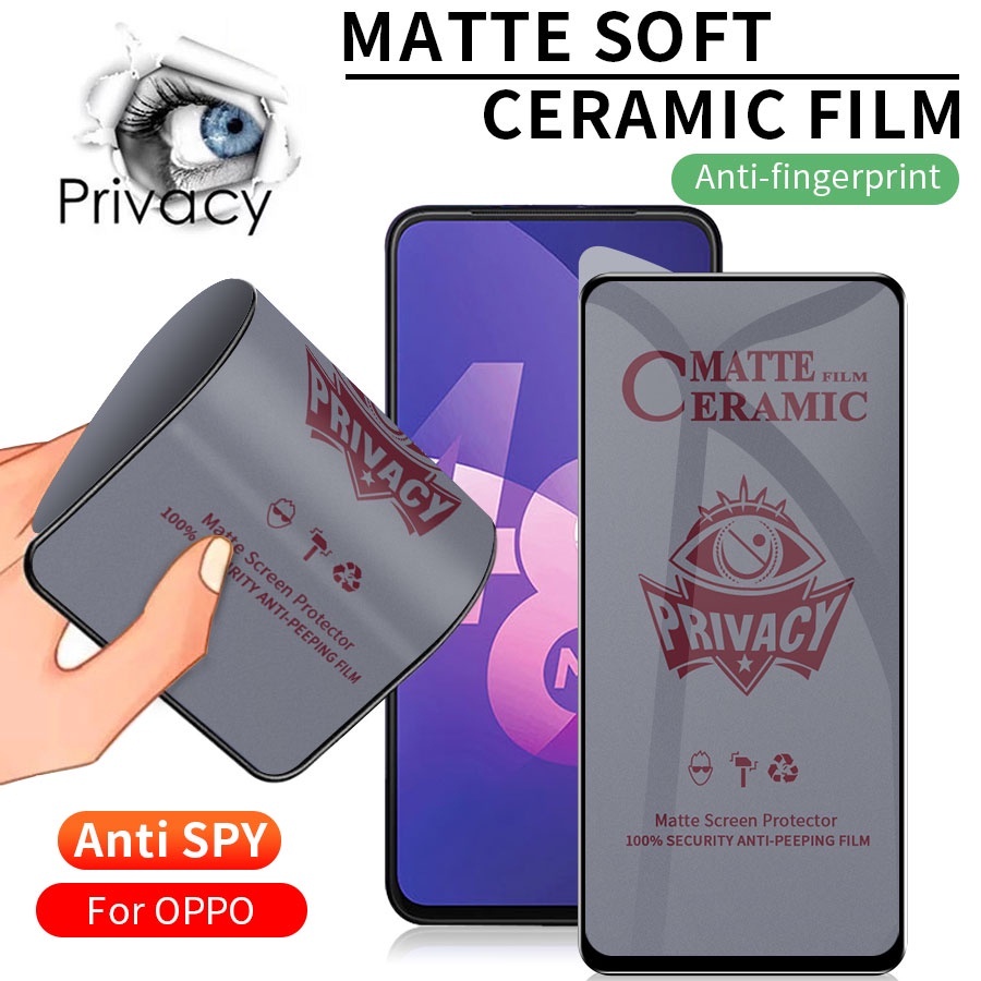3 TRONG 1 Tecno Spark 30 Pro Phim gốm chống gián điệp riêng tư cho Tecno Spark 30 30C Ống kính máy ảnh Kính bảo vệ màn hình và phim mặt sau