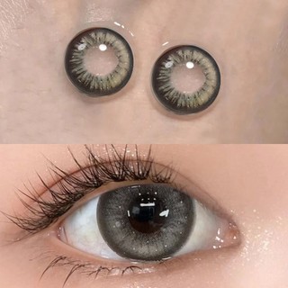 Yi tong nian 2023 kính áp tròng màu mới 14,5mm kính cận thị mềm sinh viên nữ làm đẹp mắt đồng hành 0,00 ~ -8,00 độ